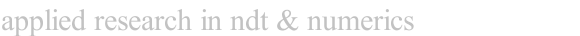 applied research in ndt & numerics